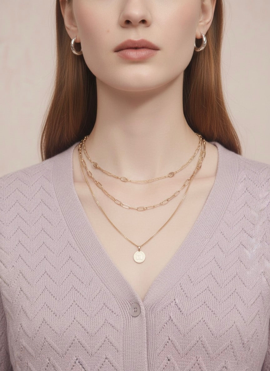 Light Lilac Fine Knit Chevron Cardigan