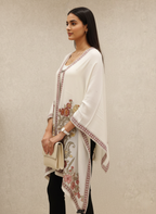 Regal Ivory Floral Kaftan Tunic