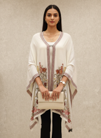 Regal Ivory Floral Kaftan Tunic