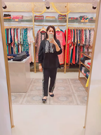 Black Embroidered Hip-Covered Co-ord Set with Pockets