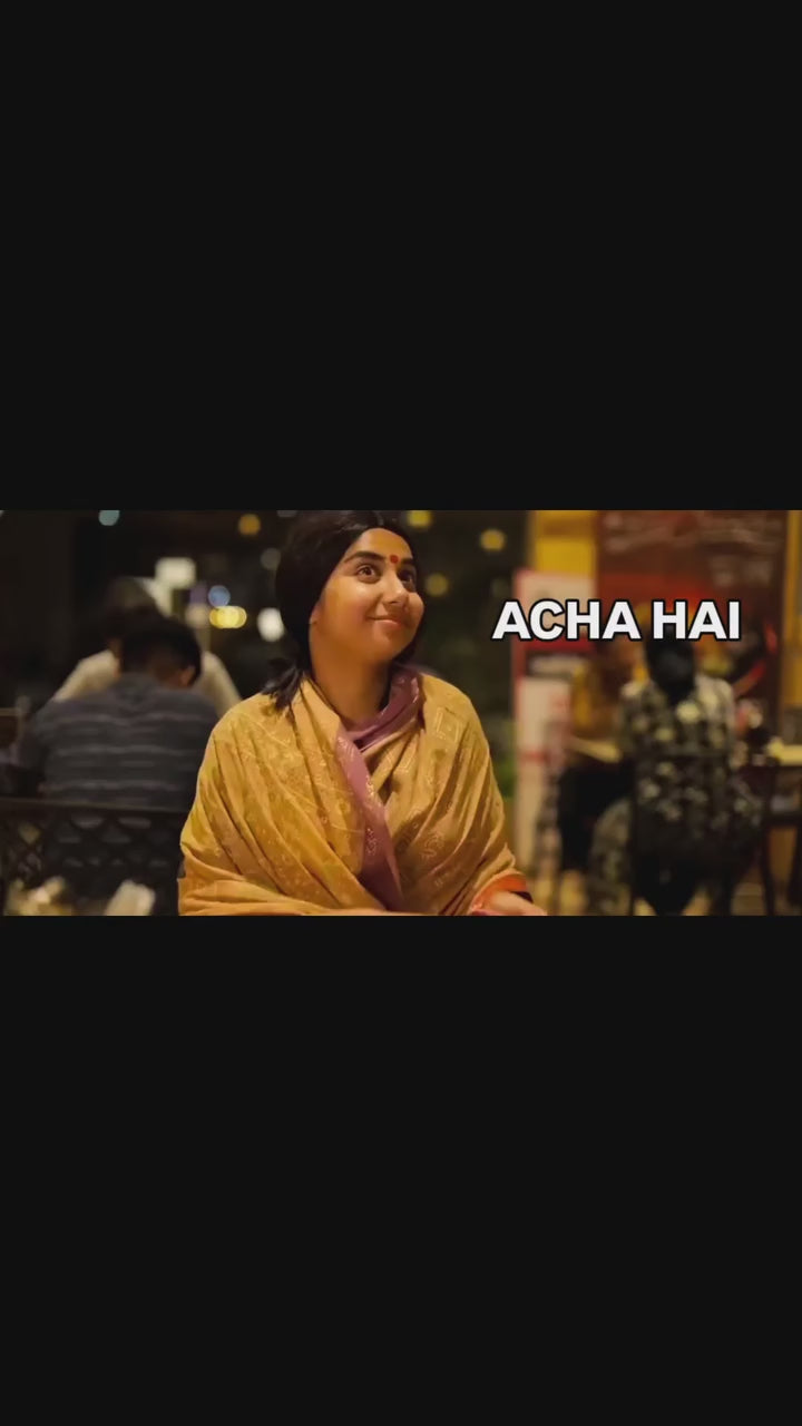 Navy Blue Floral Printed Crepe Kurta